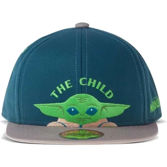 Niebieska i szara czapka snapback dla chłopca Grogu Baby Yoda The Child The Mandalorian Star Wars od Difuzed