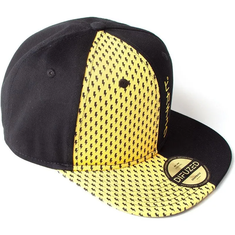 czarna-i-zolta-czapka-z-daszkiem-snapback-pikachu-block-pokemon-od-difuzed