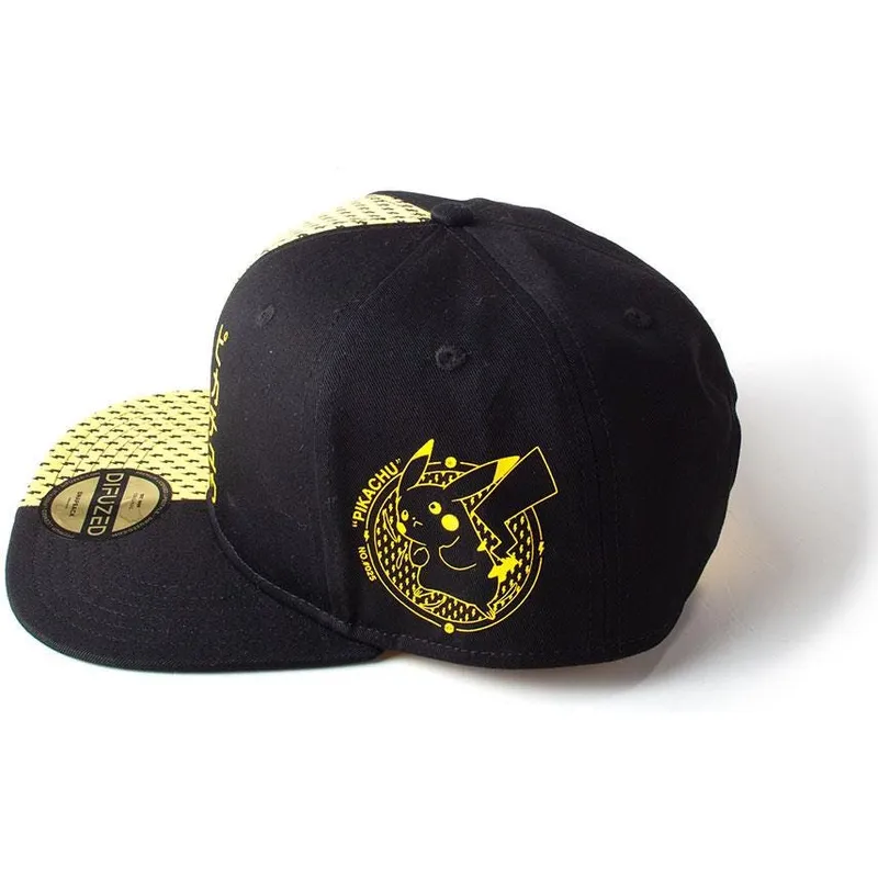 czarna-i-zolta-czapka-z-daszkiem-snapback-pikachu-block-pokemon-od-difuzed