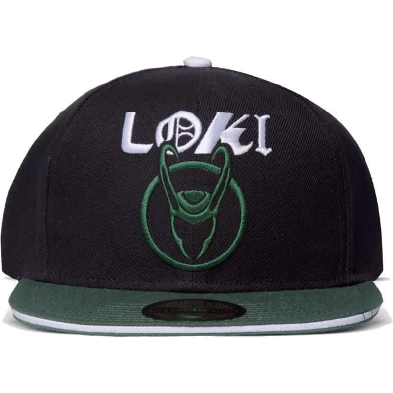 czarna-i-zielona-czapka-z-daszkiem-snapback-loki-marvel-comics-od-difuzed