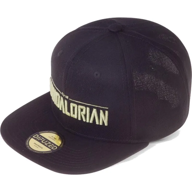 czarna-plaska-czapka-snapback-the-mandalorian-silhouette-star-wars-od-difuzed