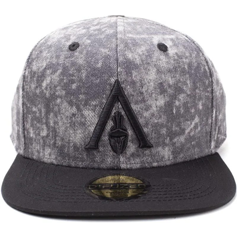 szara-i-czarna-czapka-z-daszkiem-snapback-z-logo-odyssey-apocalyptic-assassins-creed-od-difuzed