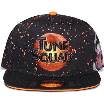 Czarna i pomarańczowa czapka z daszkiem Bugs Bunny Space Jam Looney Tunes od Difuzed