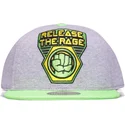 szara-i-zielona-czapka-snapback-z-plaskim-daszkiem-dla-chlopca-hulk-release-the-rage-marvel-comics-od-difuzed