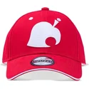 czerwona-czapka-z-daszkiem-snapback-z-logo-liscia-animal-crossing-od-difuzed