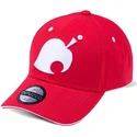 czerwona-czapka-z-daszkiem-snapback-z-logo-liscia-animal-crossing-od-difuzed