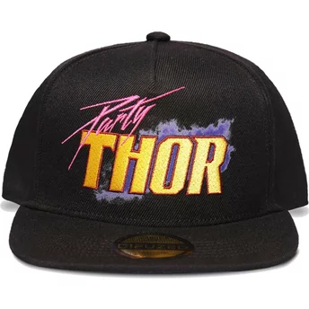 Czarna, płaska czapka snapback Thor Party What If...? Marvel Comics od Difuzed