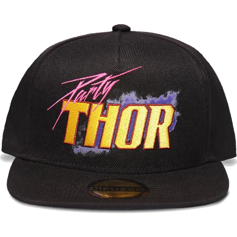 czapka-plaska-czarna-snapback-thor-party-what-if-marvel-comics-od-difuzed