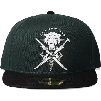 Zielona i czarna czapka snapback Guenhwyvar Drizzt Dungeons & Dragons od Difuzed