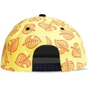 czapka-z-daszkiem-plaska-zolto-czarna-snapback-z-logo-liscia-nook-inc-animal-crossing-od-difuzed