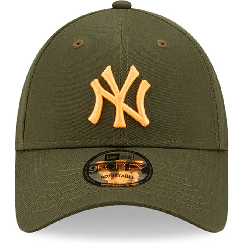 czapki-curva-zielony-tasma-regulowana-9forty-league-essential-new-york-yankees-mlb-new-era