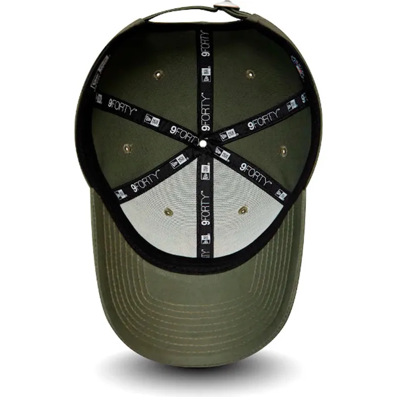 czapki-curva-zielony-tasma-regulowana-9forty-league-essential-new-york-yankees-mlb-new-era
