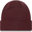 czapki-czerwony-granate-cuff-beanie-league-essential-new-york-yankees-mlb-new-era