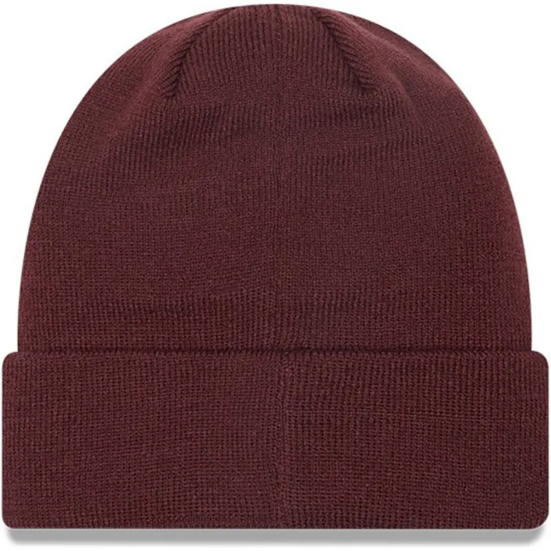 czapki-czerwony-granate-cuff-beanie-league-essential-new-york-yankees-mlb-new-era