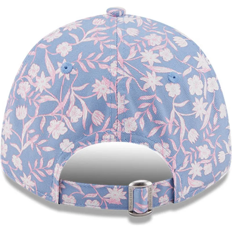 czapki-curva-niebieski-tasma-regulowana-rosa-9forty-floral-new-york-yankees-mlb-new-era