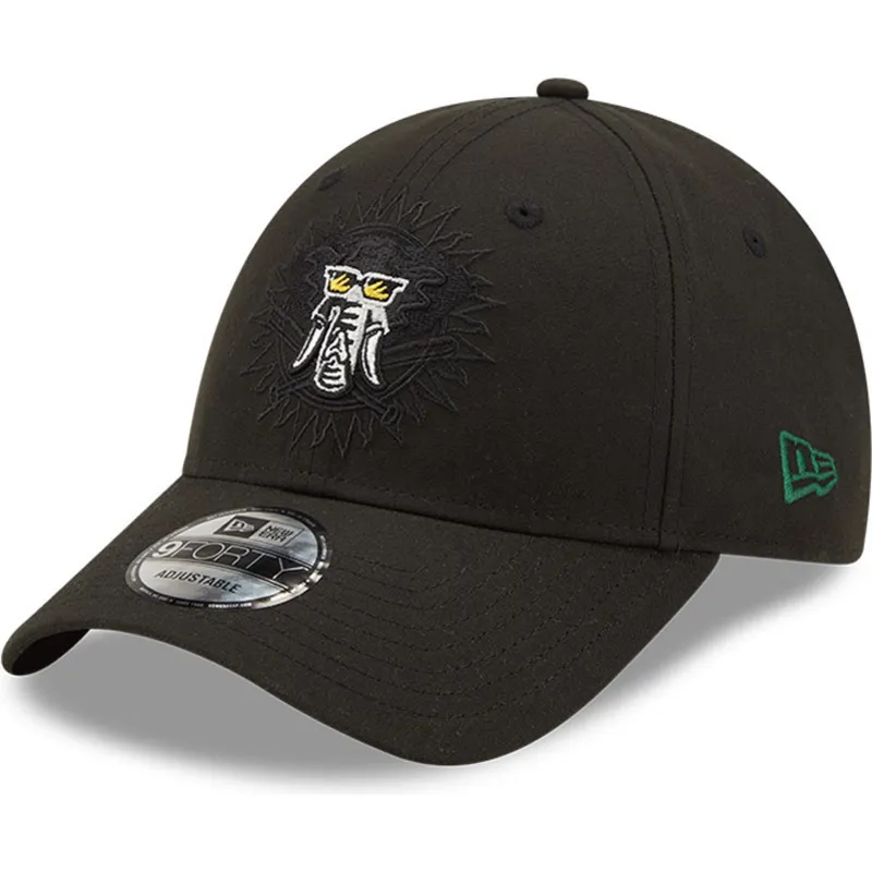 czapki-curva-czarny-snapback-9forty-elemental-oakland-athletics-mlb-new-era