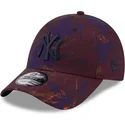 czapki-curva-czerwony-tasma-regulowana-granate-9forty-ray-scape-new-york-yankees-mlb-new-era