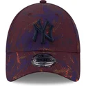 czapki-curva-czerwony-tasma-regulowana-granate-9forty-ray-scape-new-york-yankees-mlb-new-era