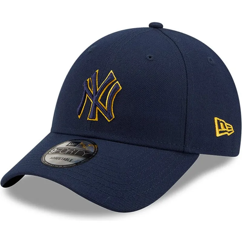 czapki-curva-granatowy-tasma-regulowana-9forty-pop-outline-new-york-yankees-mlb-new-era