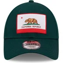 czapki-curva-zielony-tasma-regulowana-9forty-us-state-california-republic-new-era