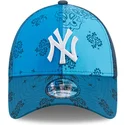 czapki-curva-niebieski-tasma-regulowana-9forty-paisley-print-new-york-yankees-mlb-new-era