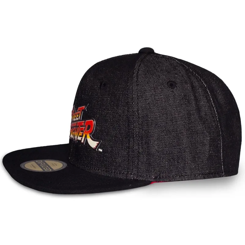 czarna-plaska-czapka-snapback-street-fighter-logo-od-difuzed