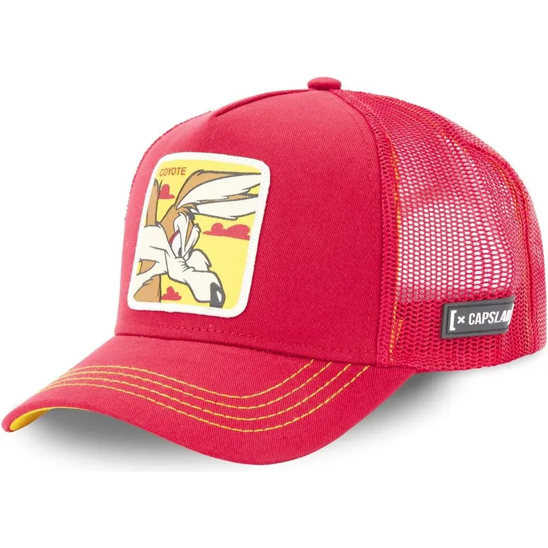 czapki-curva-czerwony-snapback-kojot-looney-tunes-capslab