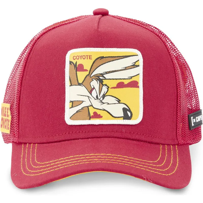 czapki-curva-czerwony-snapback-kojot-looney-tunes-capslab