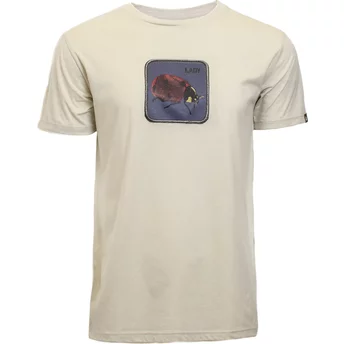 Beżowa koszulka z krótkim rękawem z biedronką Lady Beetle The Farm od Goorin Bros.
