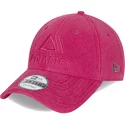 new-era-curved-brim-9forty-polartec-pink-adjustable-cap