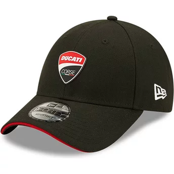 Czarna, regulowana czapka z daszkiem 9FORTY REPREVE Corse od Ducati Motor MotoGP New Era