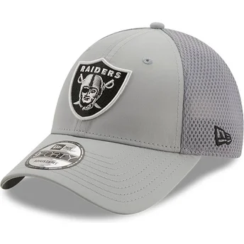 czapki-curva-szary-tasma-regulowana-9forty-team-arch-las-vegas-raiders-nfl-new-era