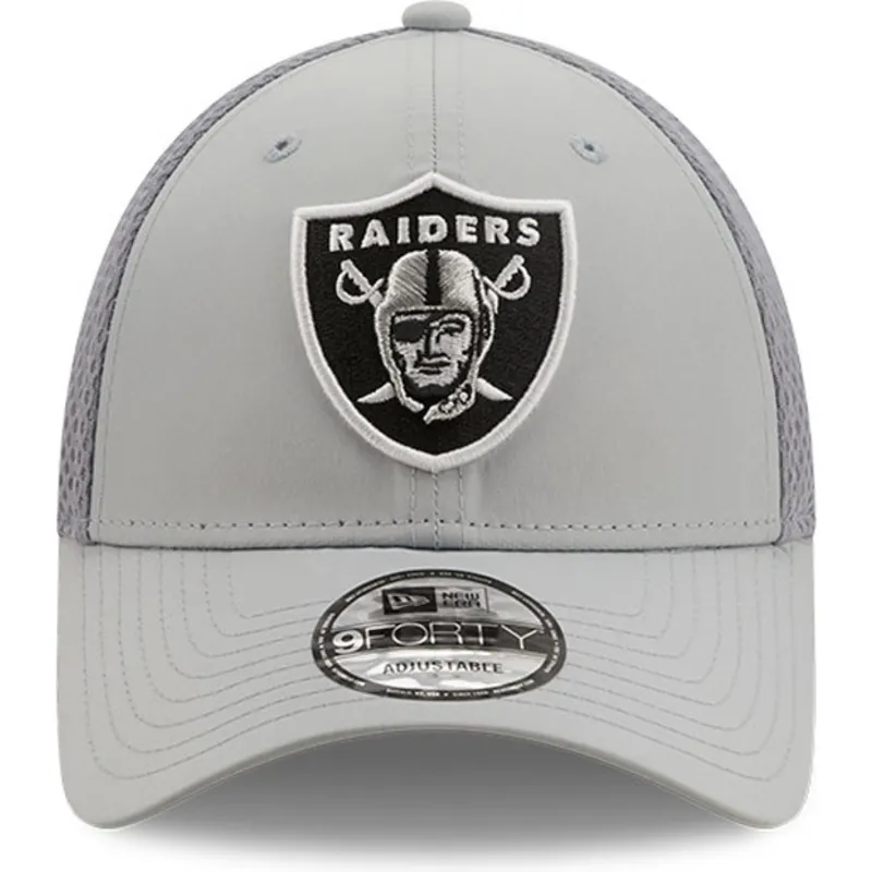 czapki-curva-szary-tasma-regulowana-9forty-team-arch-las-vegas-raiders-nfl-new-era