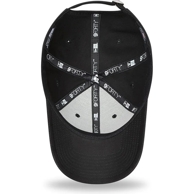 czapki-curva-czarny-tasma-regulowana-rosa-9forty-league-essential-los-angeles-dodgers-mlb-new-era