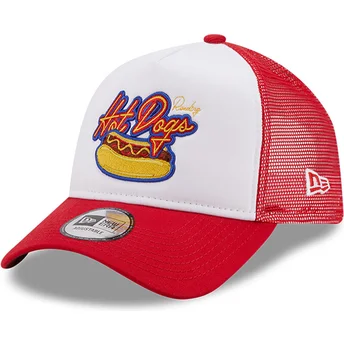 New Era A Frame Reading Fightin Phils MiLB White and Red Trucker Hat