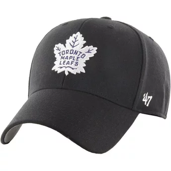 Czarna, regulowana czapka z daszkiem MVP Toronto Maple Leafs NHL od marki 47