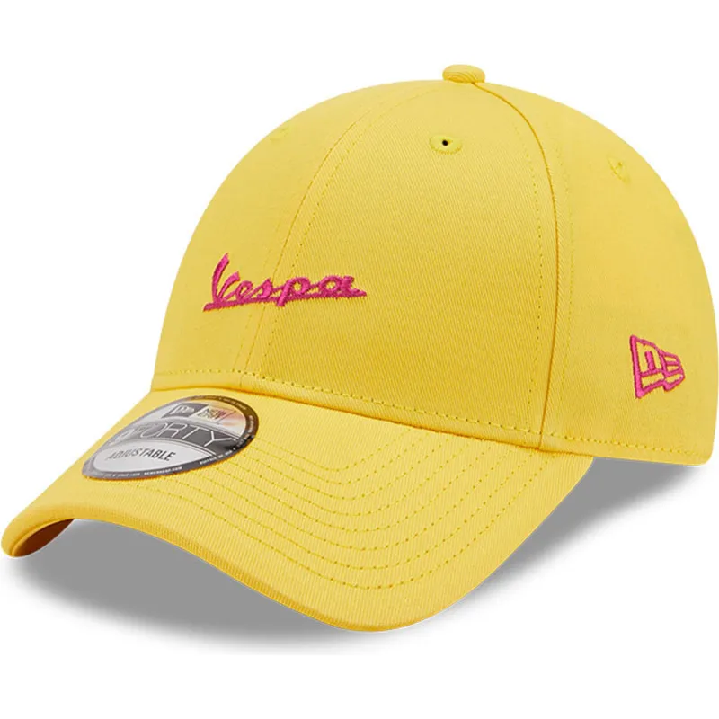 czapki-curva-zolty-tasma-regulowana-9forty-essential-vespa-piaggio-new-era