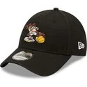 czarna-zakrzywiona-czapka-regulowana-9forty-character-sports-diabel-tasmanski-looney-tunes-od-new-era