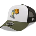 czapka-trucker-biala-czarna-i-zielona-a-frame-character-sports-z-tweety-looney-tunes-od-new-era