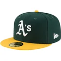 zielono-zolta-dopasowana-czapka-z-daszkiem-59fifty-ac-perf-oakland-athletics-mlb-new-era