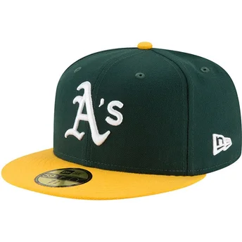 zielono-zolta-dopasowana-czapka-z-daszkiem-59fifty-ac-perf-oakland-athletics-mlb-new-era