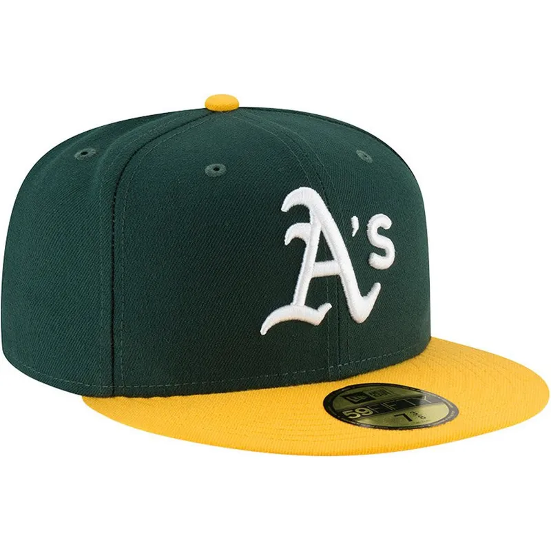 zielono-zolta-dopasowana-czapka-z-daszkiem-59fifty-ac-perf-oakland-athletics-mlb-new-era