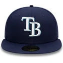 granatowa-dopasowana-czapka-z-daszkiem-59fifty-ac-perf-tampa-bay-rays-mlb-new-era