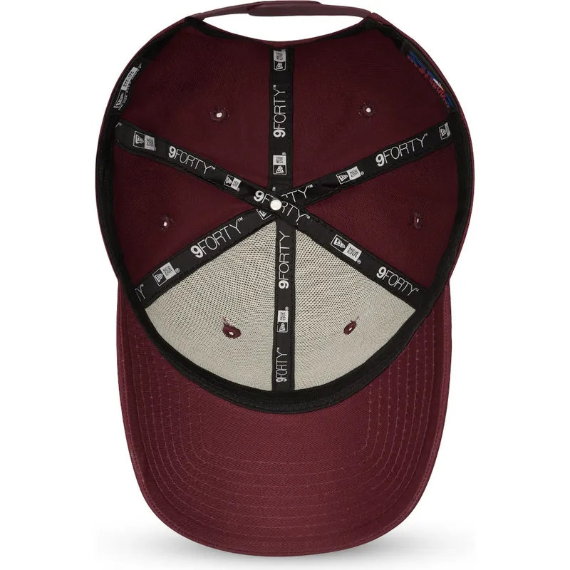 czapki-curva-czerwony-snapback-granate-granate-9forty-league-essential-new-york-yankees-mlb-new-era