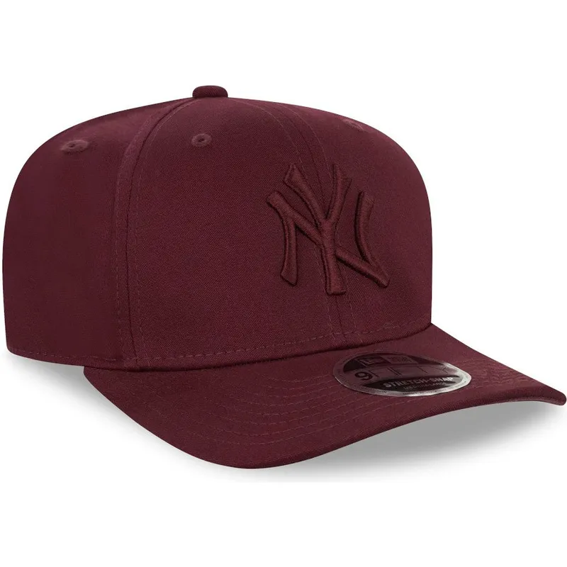 czapki-curva-czerwony-snapback-granate-granate-9fifty-stretch-snap-new-york-yankees-mlb-new-era