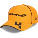czapki-curva-pomaranczowy-snapback-dla-dziecka-9fifty-stretch-snap-lando-norris-mclaren-racing-formula-1-new-era
