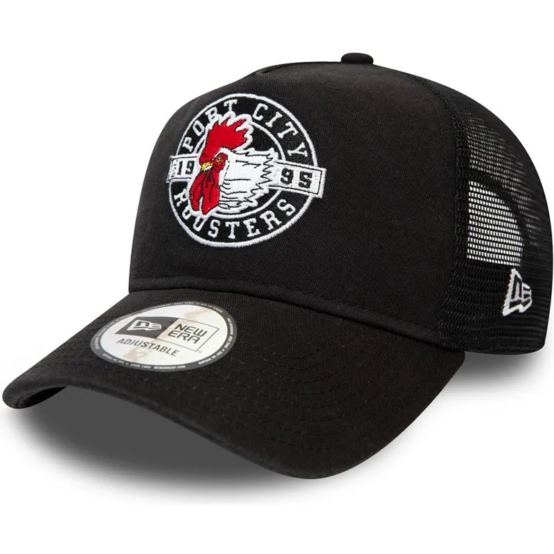 czapki-curva-czarny-snapback-a-frame-port-city-roosters-milb-new-era