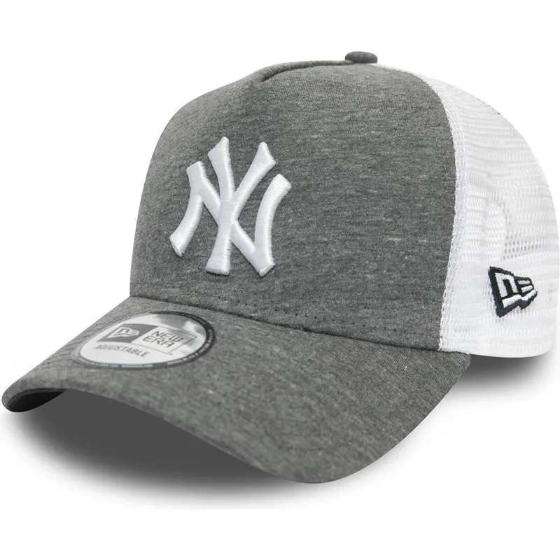 czapka-trucker-ciemnoszara-i-biala-a-frame-jersey-essential-new-york-yankees-mlb-new-era