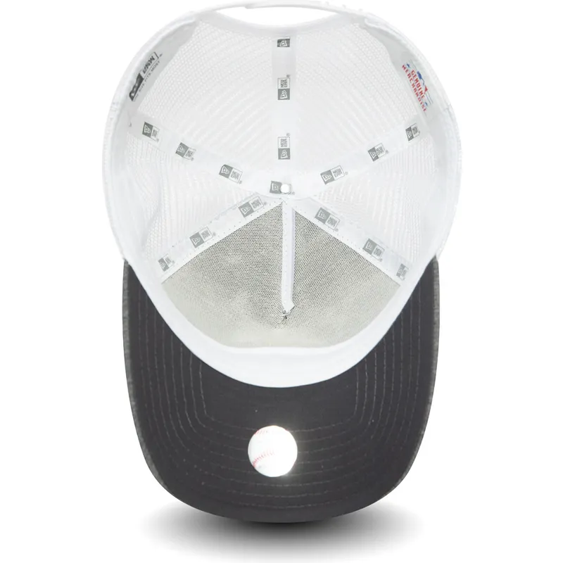 czapka-trucker-ciemnoszara-i-biala-a-frame-jersey-essential-new-york-yankees-mlb-new-era