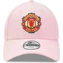 rozowa-zakrzywiona-czapka-regulowana-dla-dzieci-9forty-manchester-united-football-club-premier-league-od-new-era